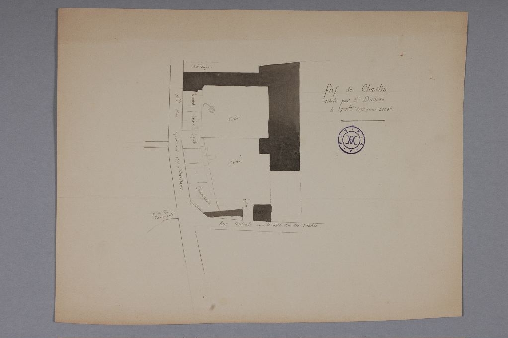 Plan du fief de Chaalis