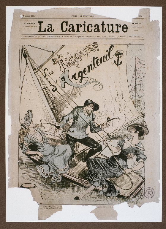 La Caricature ; Les régates d’Argenteuil