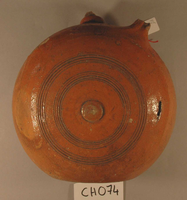 Crapaud, gourde en grès