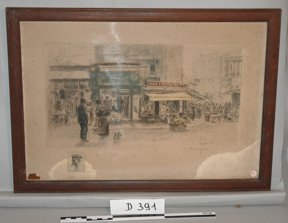 Gravure : Scène de Paris