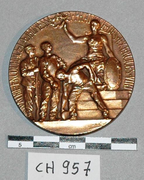 Médaille du concours national de gymnastique d’Argenteuil “ Exercices virils”