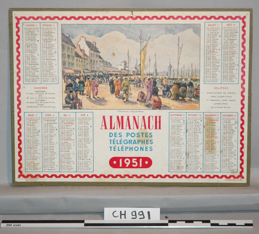 Almanach des postes, télégraphes, téléphones (1951)
