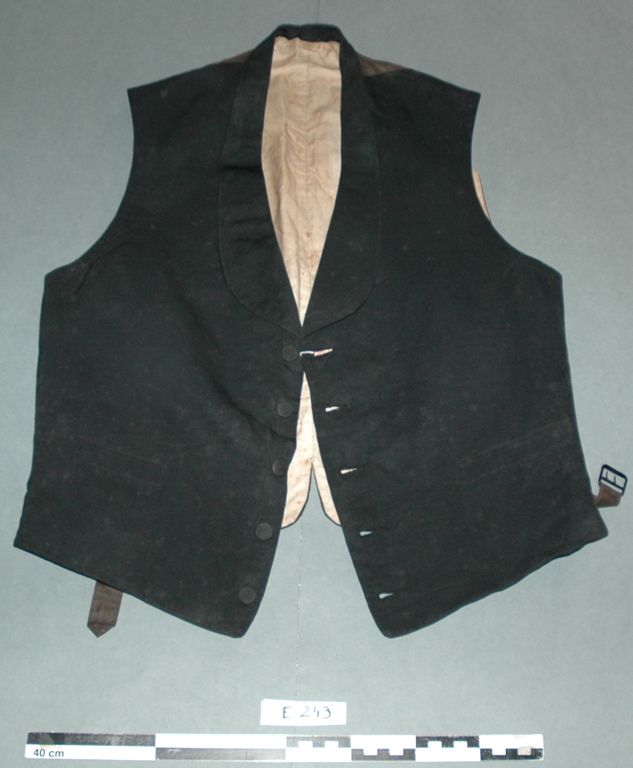 Gilet homme de cérémonie soie noire