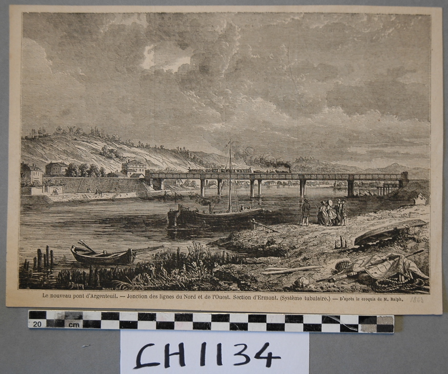 Le nouveau pont d’Argenteuil, 1863