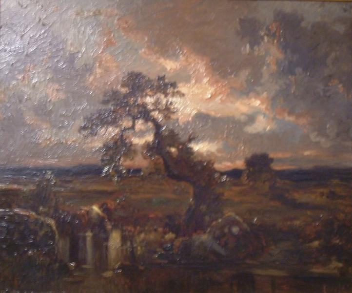 Soleil couchant après l'orage