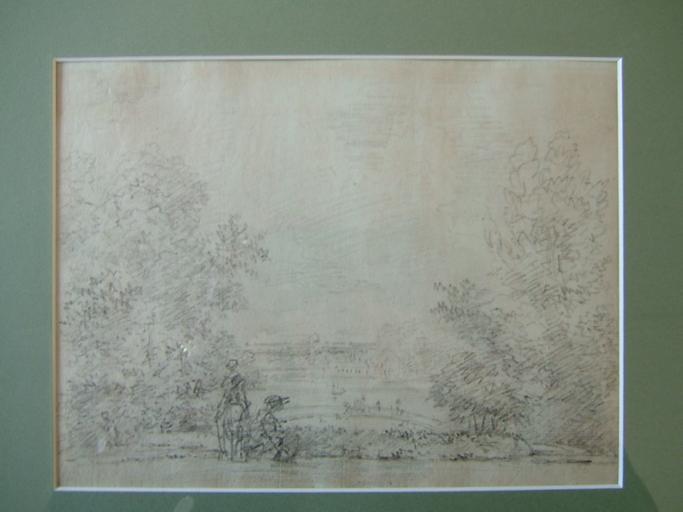Vue du château de Cassan c. 1785