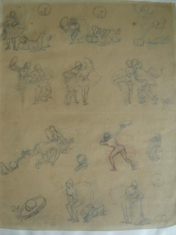 Croquis personnages en mouvement