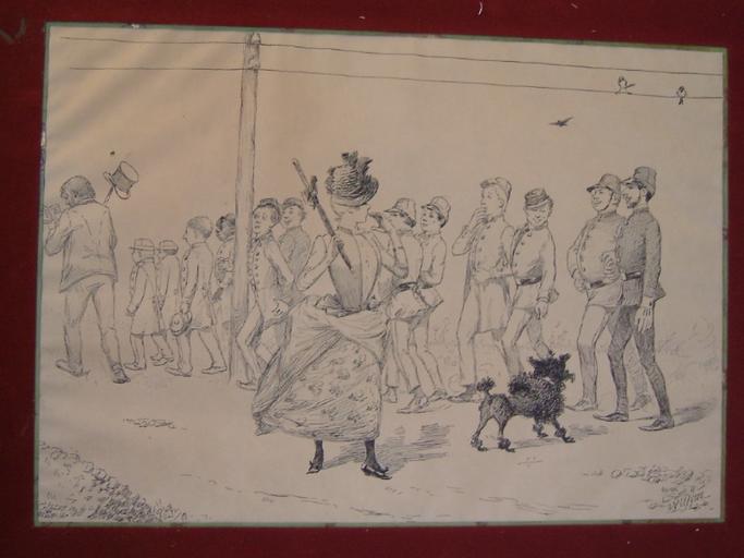 La promenade des enfants de troupe (titre factice)