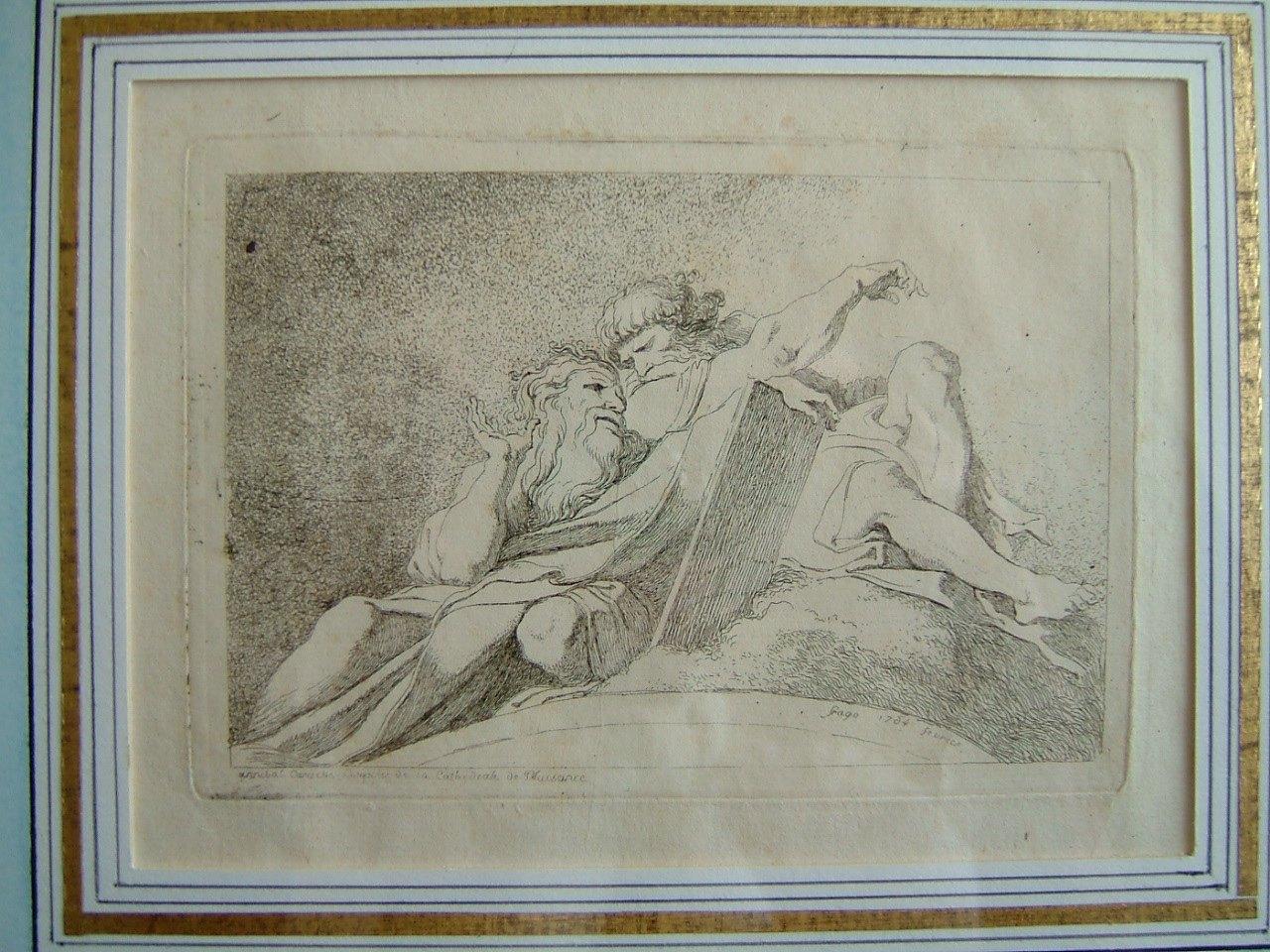 Les Deux Prophètes, d'après Annibal Carrache