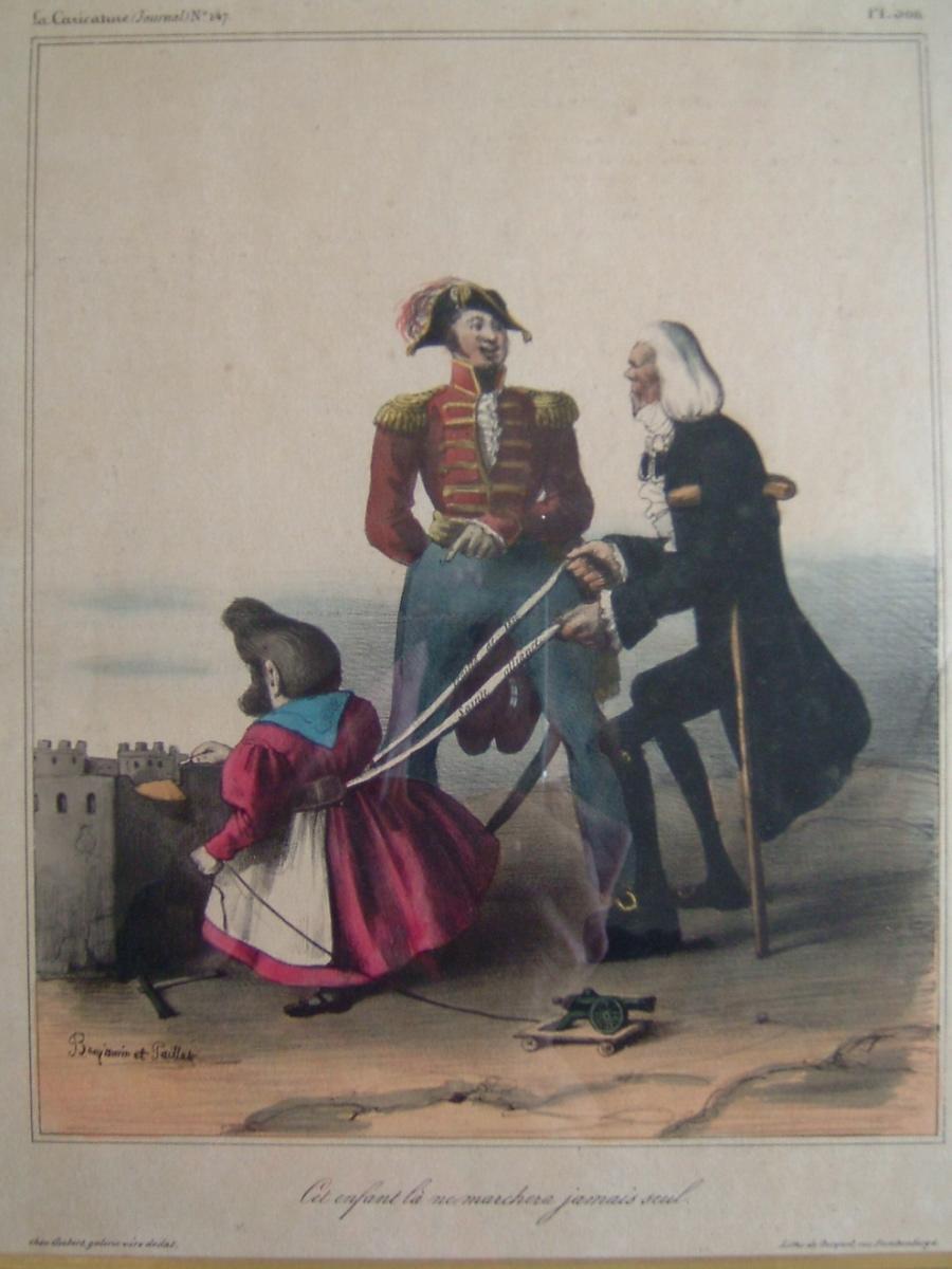 La Caricature (n°147) : Cet enfant là ne marchera jamais seul