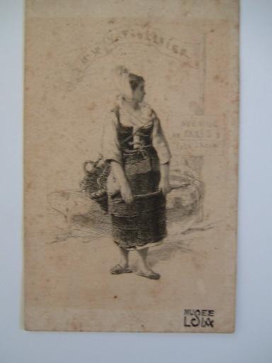Carte de visite de Mr et Mme Foulquier ('Paysanne normande')