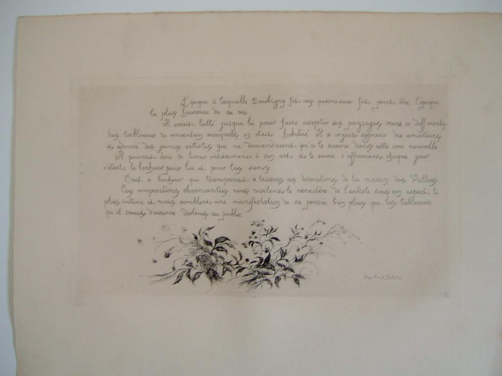 Daubigny, souvenirs et croquis (20) : Décoration de la maison des Vallées (maison de Daubigny)