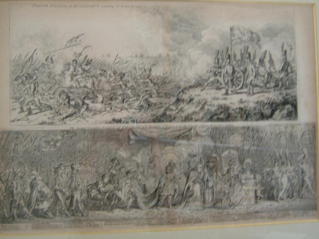 1.French invasion or Buanaparte landing in Great Britain ; 2. The Grand Coronation Procession of Napoleone the first Emperor of France, from the Church of Notre Dame, dec 2nd 1804
