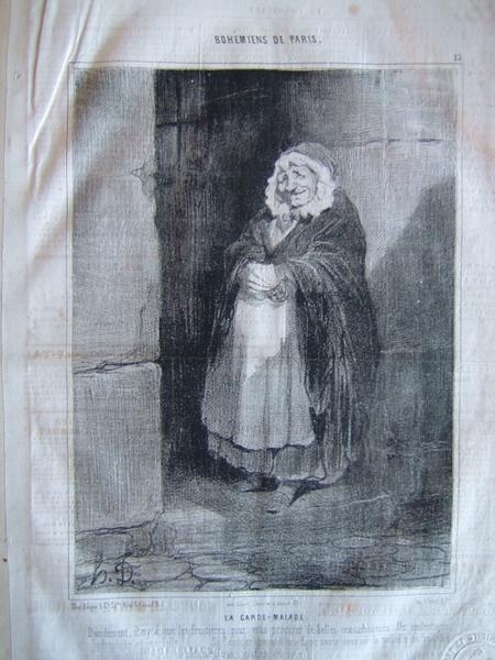 Le Charivari : Bohémiens de Paris : La garde-malade