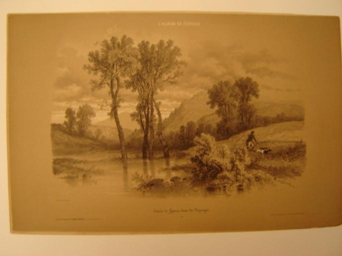 Etude de figures dans les paysages; n° 21