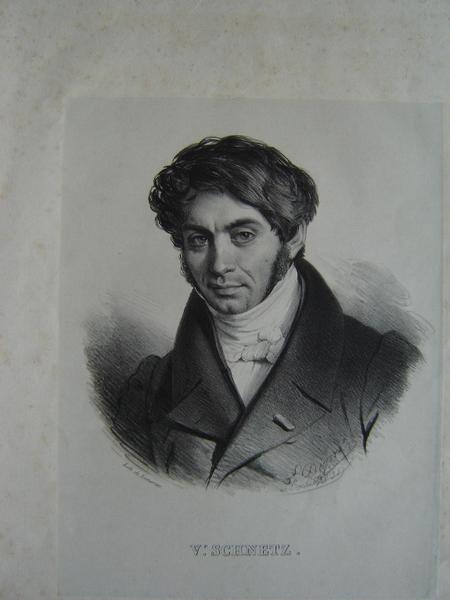 Portrait de Vr Schnetz (directeur de l'Ecole française de Rome vers 1860)