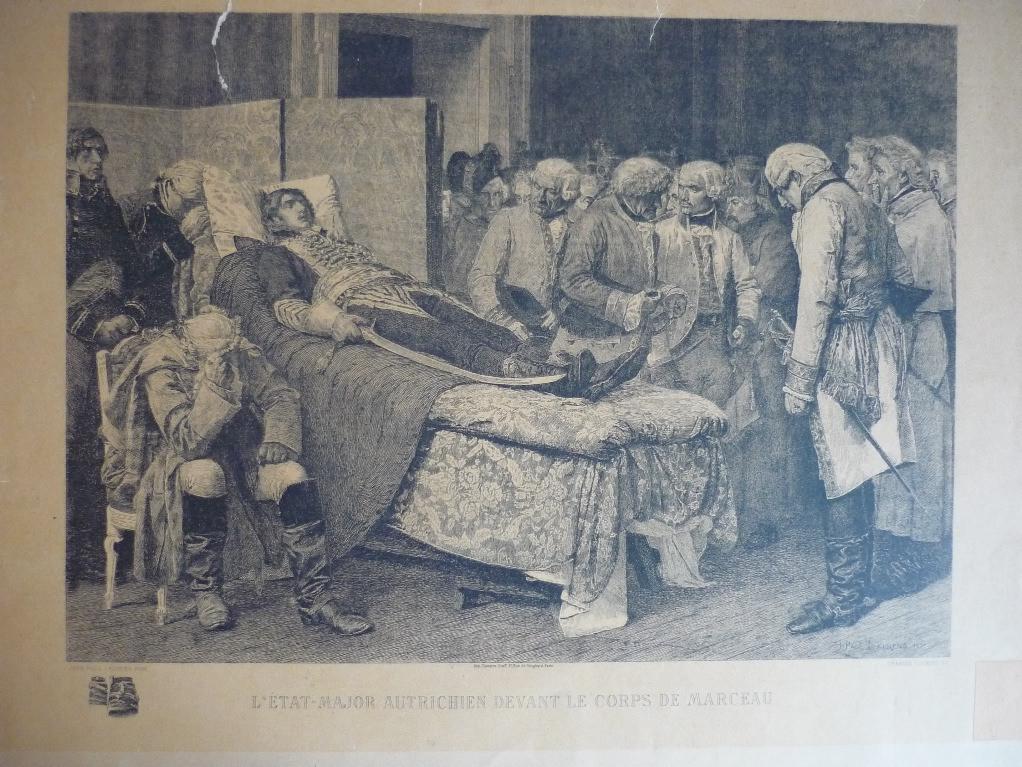 L'état major autrichien devant le corps de Marceau