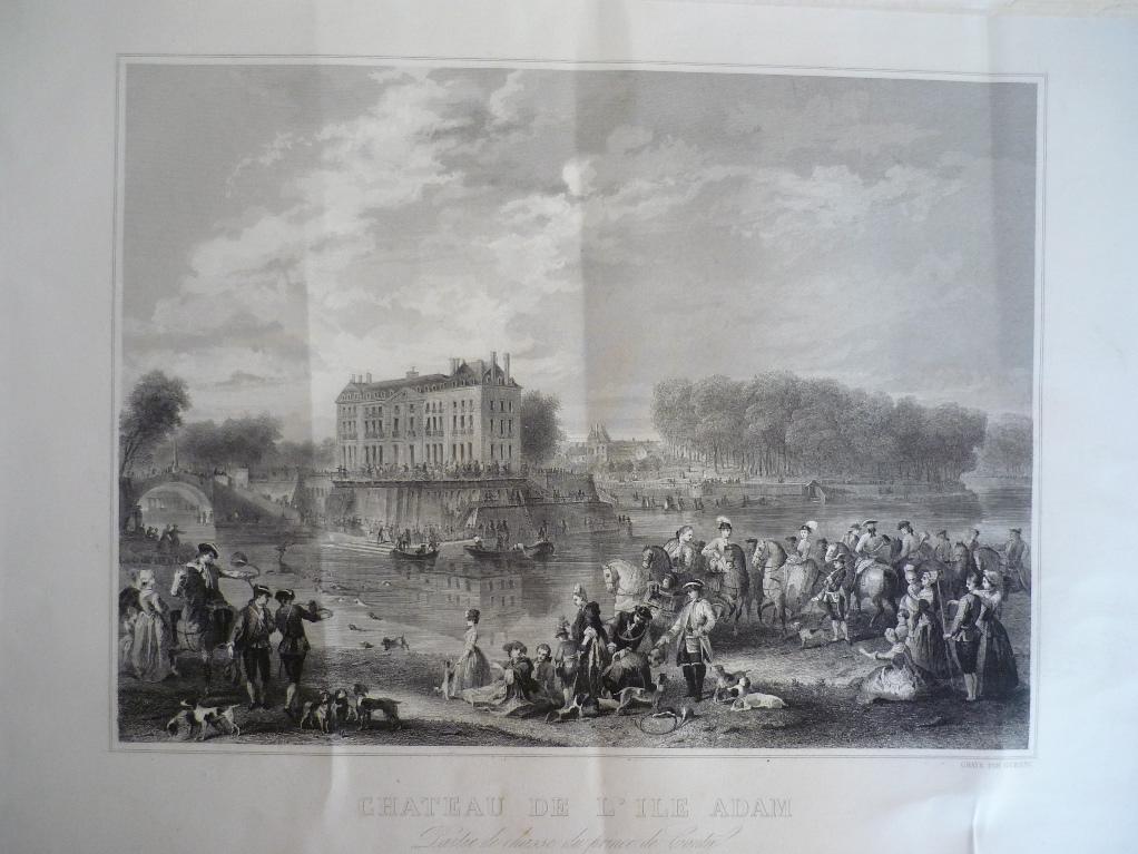 Château de l'Ile Adam, partie de chasse du prince de Conty