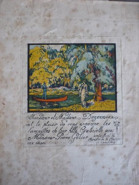 Faire part de fiancailles