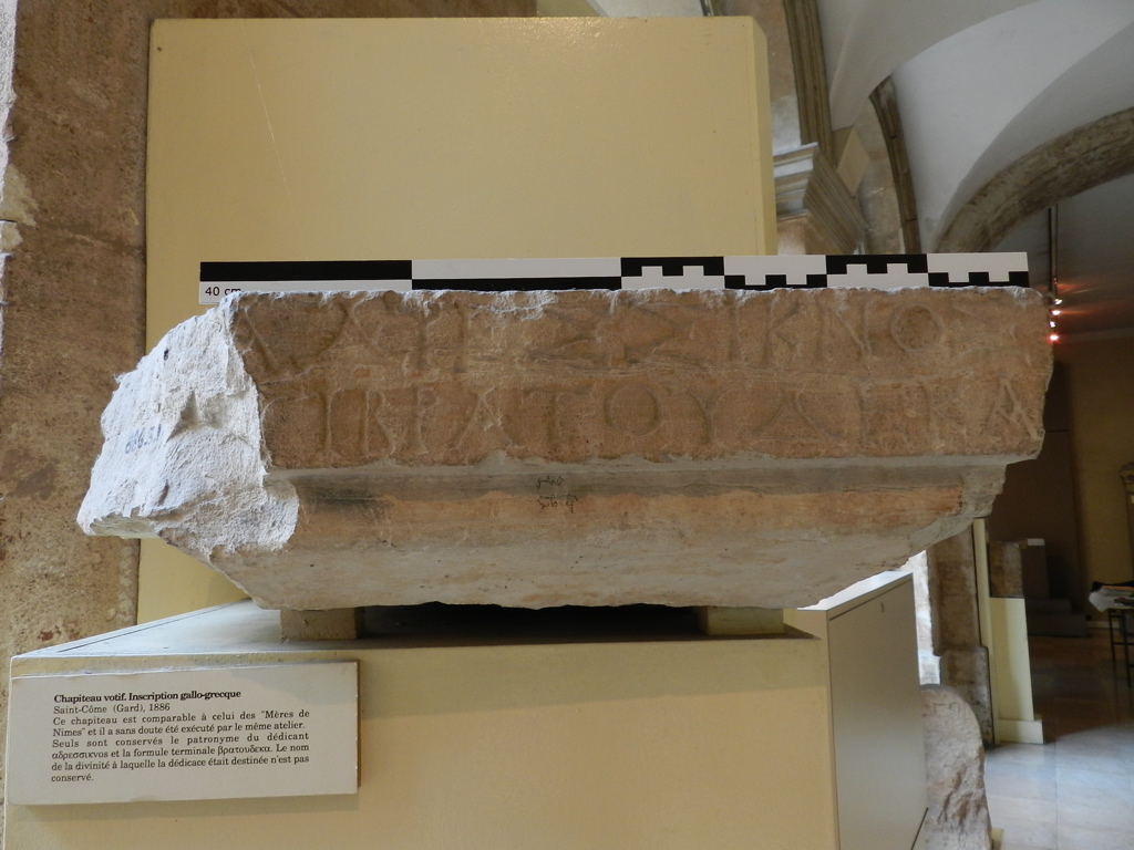 Inscription gallo-grecque de St-Côme-et-Maruéjols