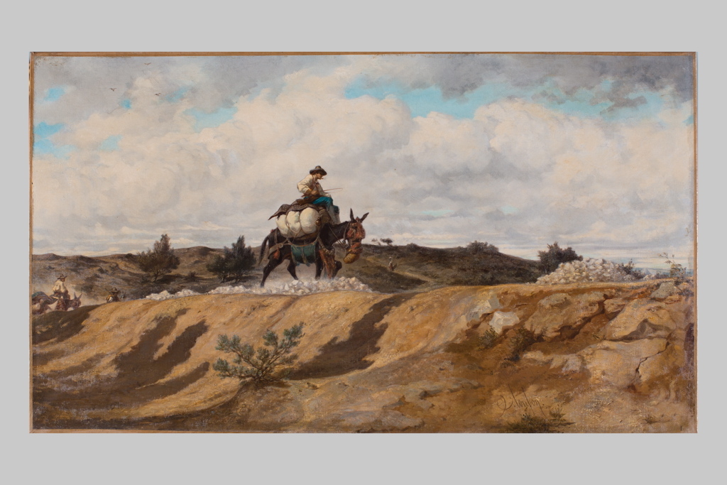 Le Muletier du Var ; Vue des environs de Marseille vers 1853