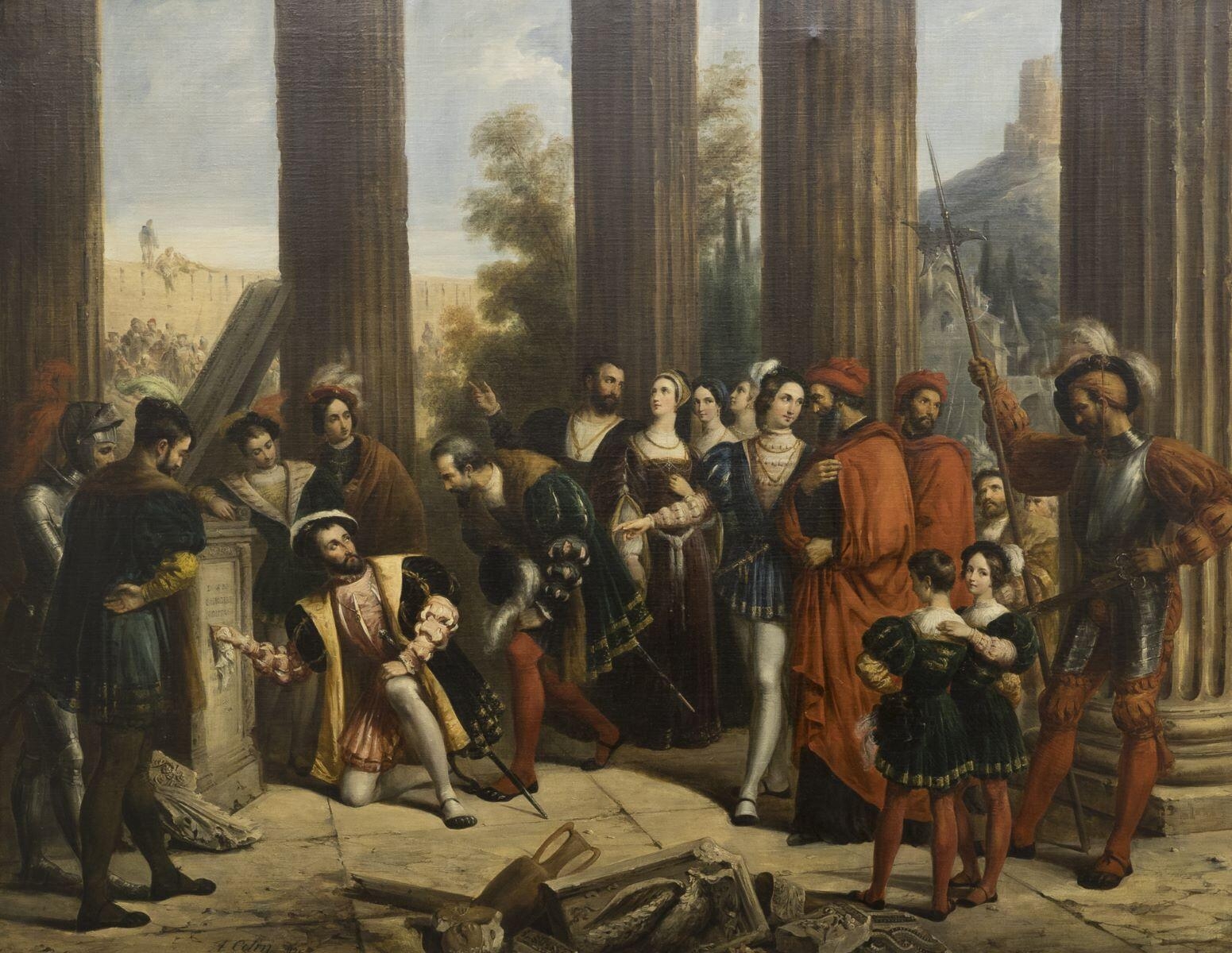 Visite de François 1er aux monuments de Nîmes