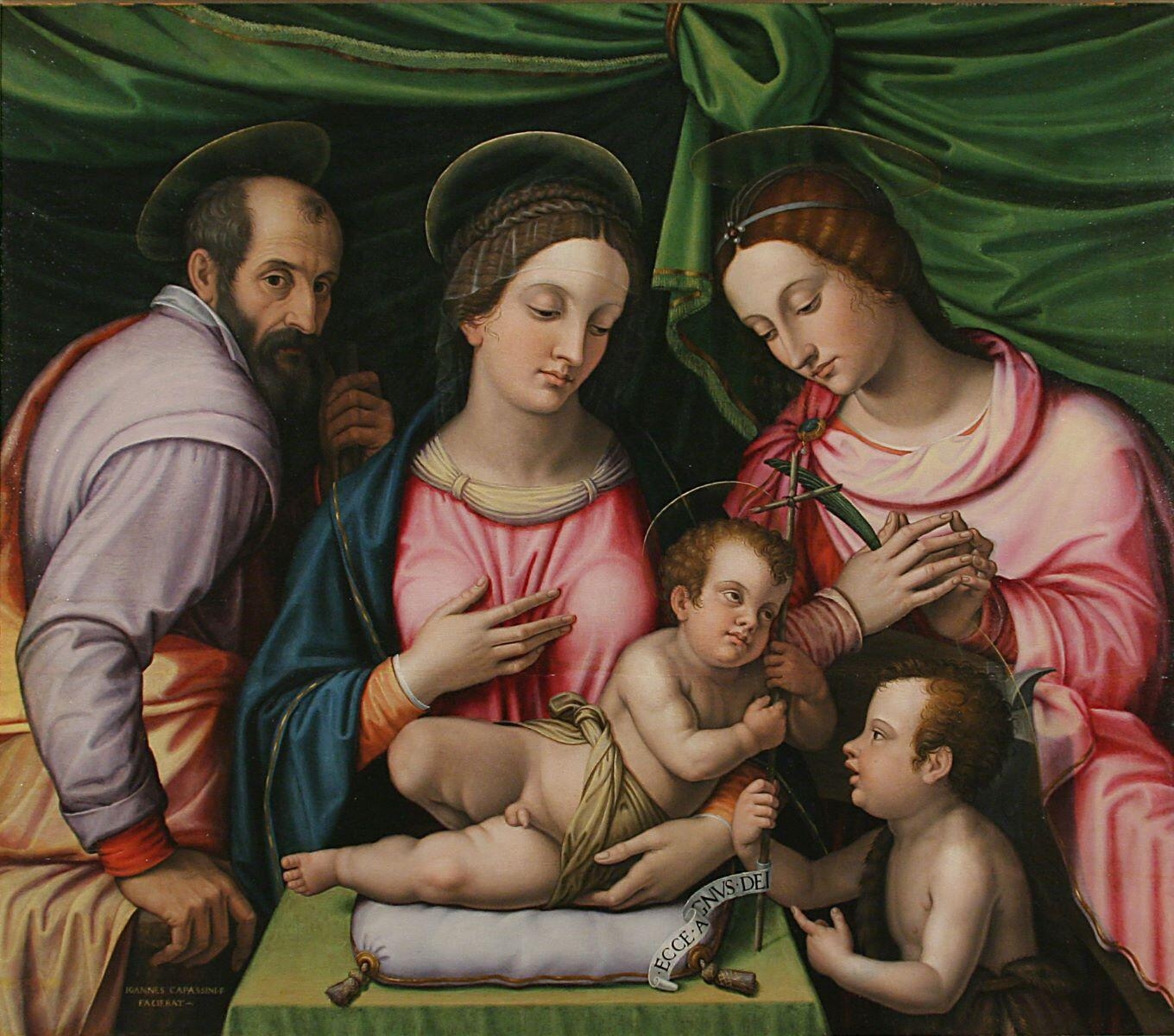 Sainte Famille avec le jeune saint Jean-Baptiste et sainte Catherine