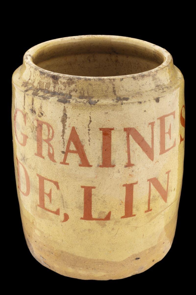 Pot à graines de lin