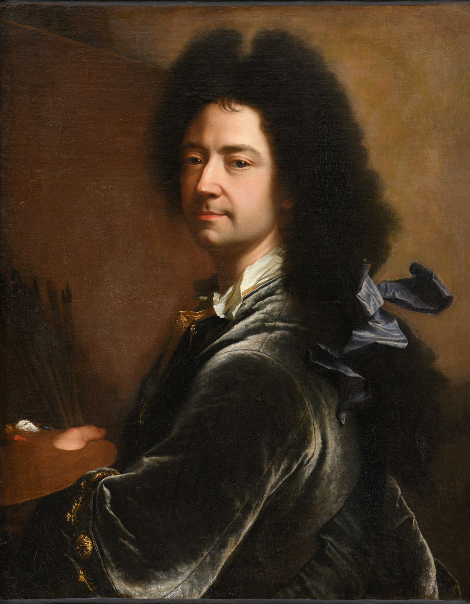 Autoportrait dit au cordon noir devant l’esquisse du portrait d’Elisabeth de Gouy et de sa fille Marguerite Charlotte Le Juge