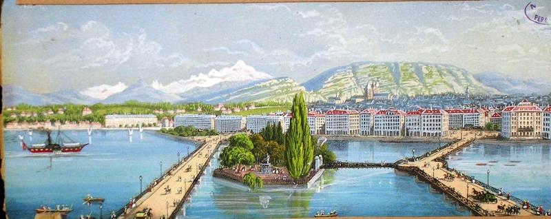 Genève et le Mont Blanc