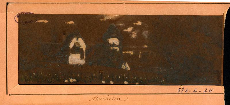 Une ferme à côté d'un bois