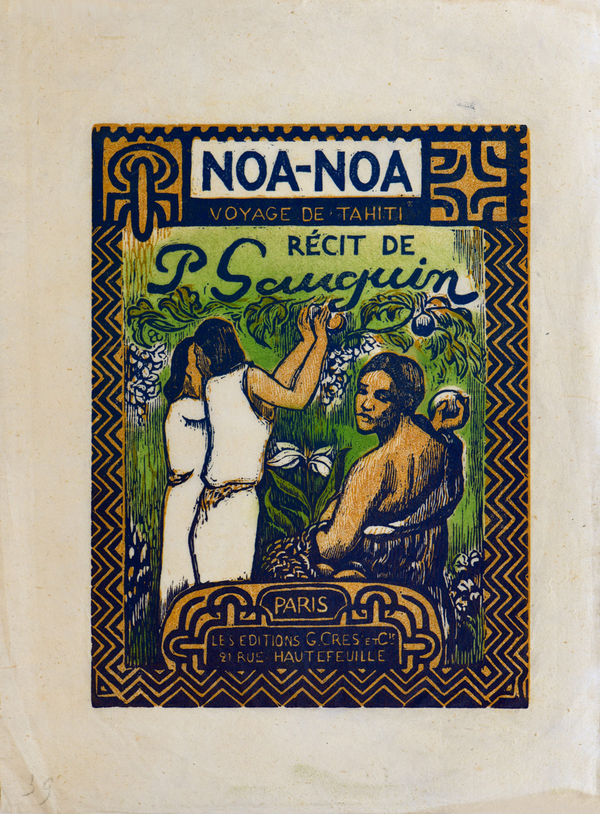 tirage d'après les bois gravés de Noa-Noa couverture (élément d'ensemble)