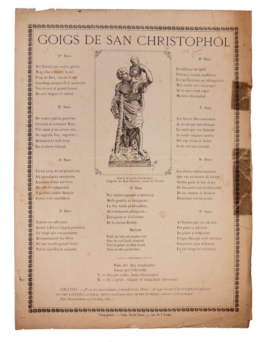 Goigs de San Christophol (del Vernet)