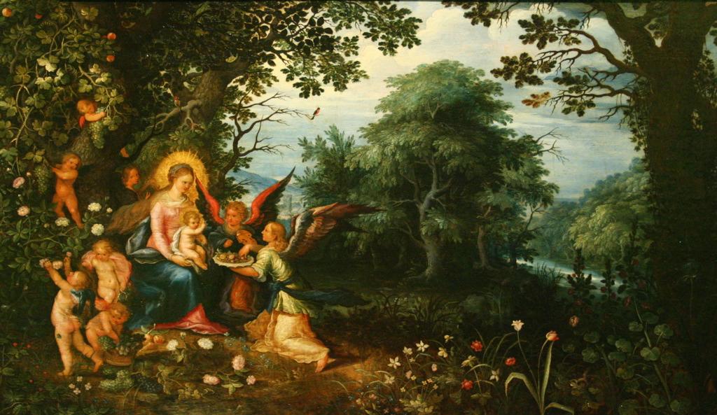 La Vierge et l'Enfant dans un paysage (titre de l'inventaire) ; Le concert des anges (titre d'usage)