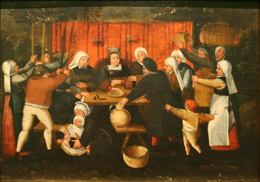Scène de banquet d'Epiphanie (titre de l'inventaire) ; Scène de mariage: le repas de noces (titre d'usage)