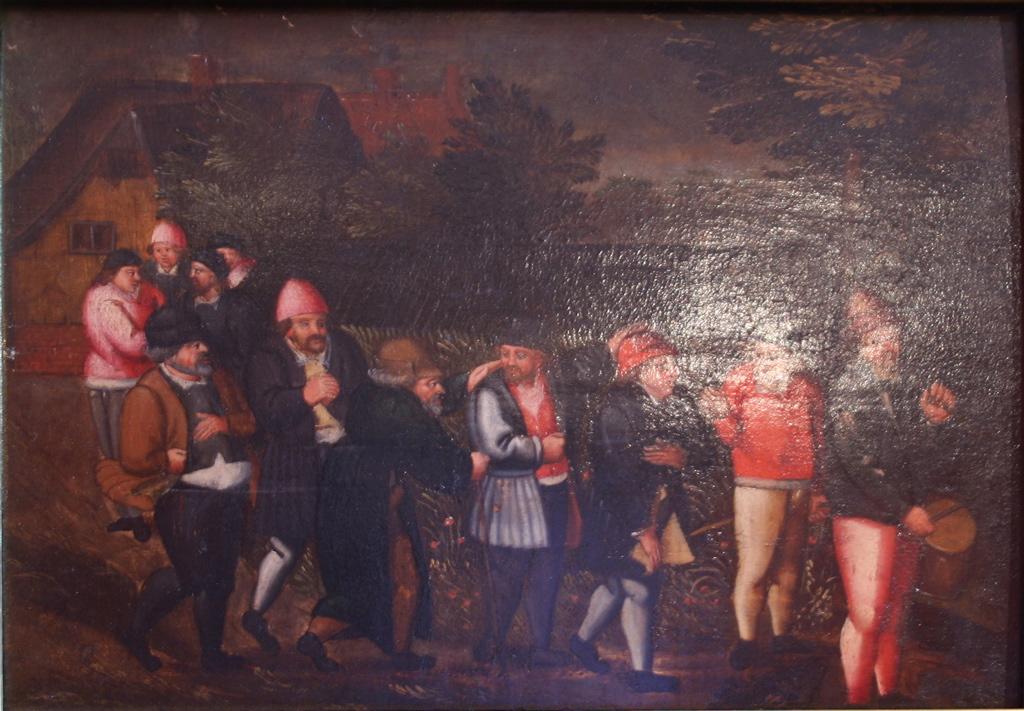 Bourgeois se rendant au tir à l'arc (titre de l'inventaire) ; Scène de mariage : le cortège du fiancé (titre d'usage)