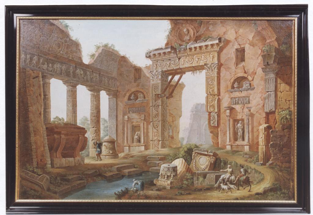 Ruines tirées des thermes antiques, dans la ville de Nîmes (titre de l'inventaire)