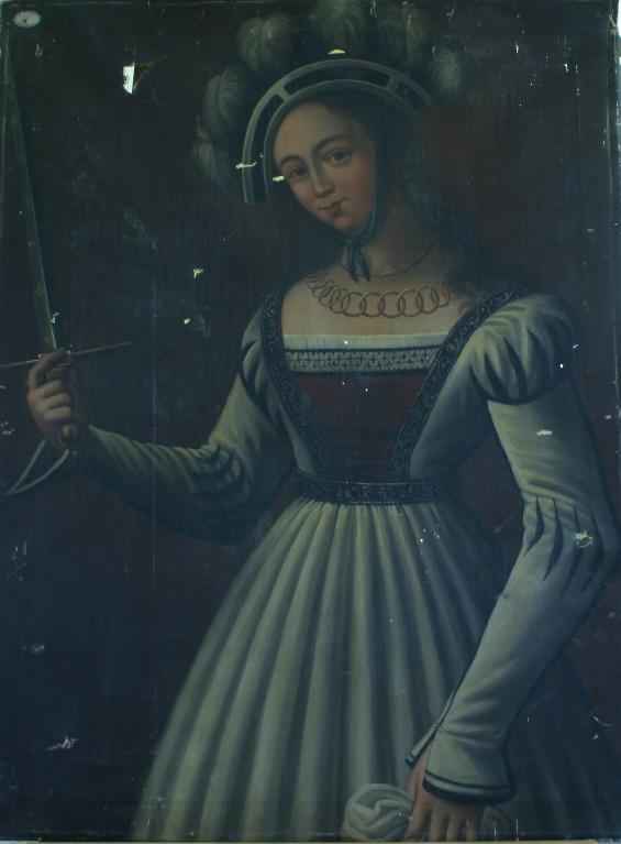 Jeanne d'Arc d'après un tableau du temps conservé à Orléans (titre de l'inventaire)