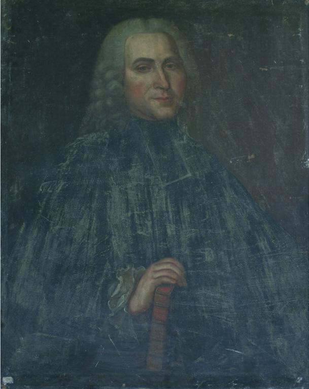 Magistrat, perruque Louis XIV, robe noire, manchettes et rabat blanc (titre de l'inventaire) ; Jean-Charles Brouilly, lieutenant particulier de la prévôté de Bar, âgé de 45 ans (titre factice)