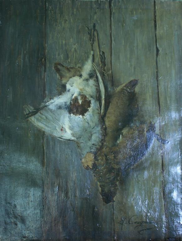 Nature morte : deux perdrix (titre de l'inventaire)