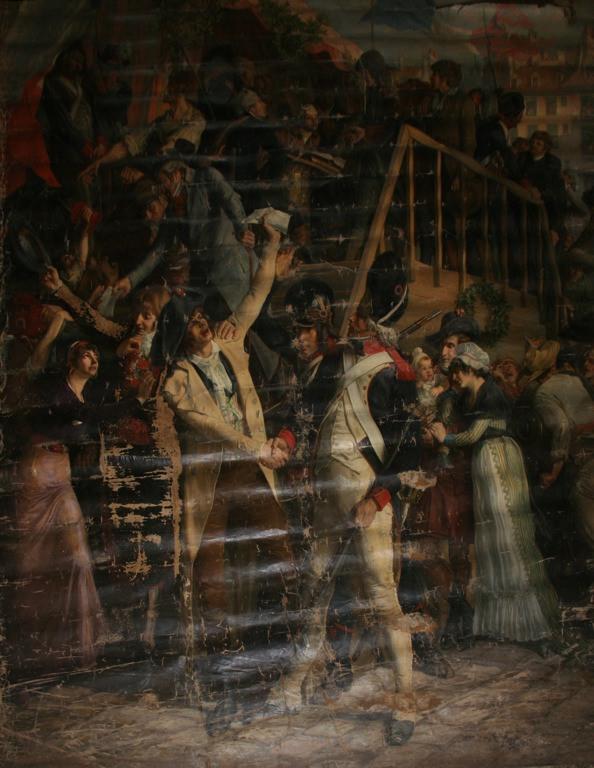 Les Volontaires de l'armée de la Loire (titre de l'inventaire des dépôts) ; Les Enrôlements volontaires (22 juillet 1792) (titre factice) ; Départ du bataillon des Gravillons (titre factice)