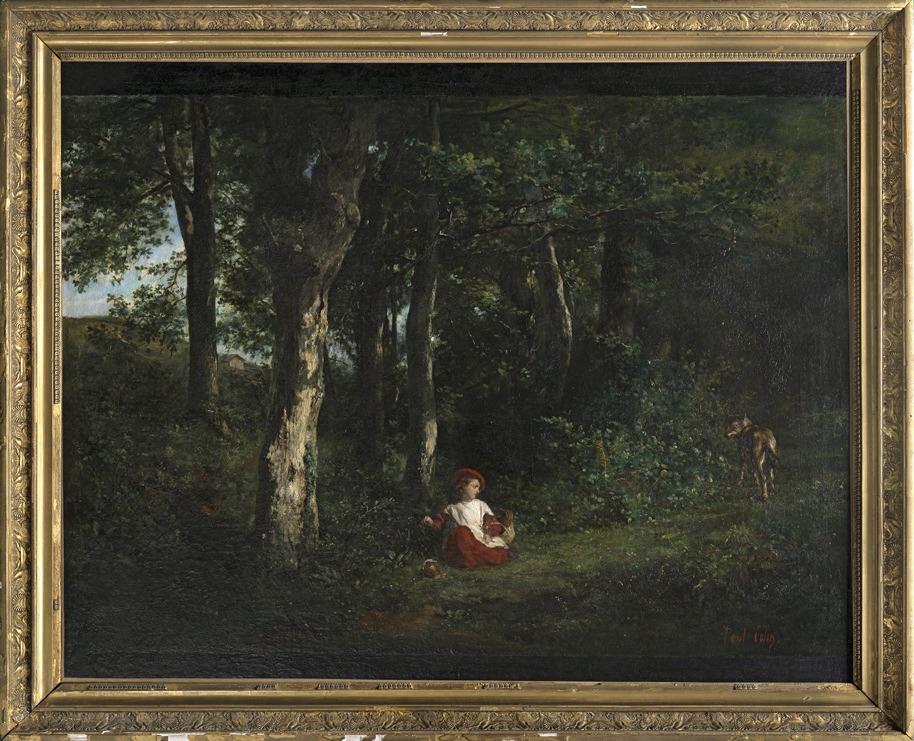 Le petit chaperon rouge (titre d'usage) ; Paysage (titre de l'inventaire, titre du catalogue)