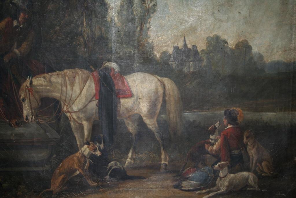 Cavalier faisant boire son cheval (titre de l'inventaire)