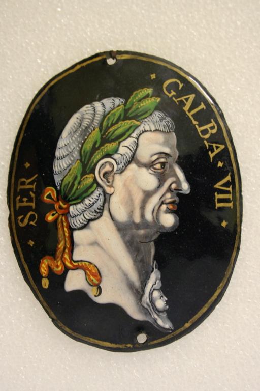 Deux Césars (titre de l'inventaire) ; Ser[vius] Galba VII (titre inscrit) ; Galba (autre titre)