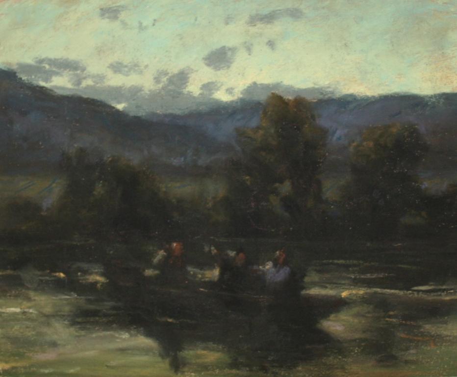Paysage avec barque et personnages (titre d'usage)