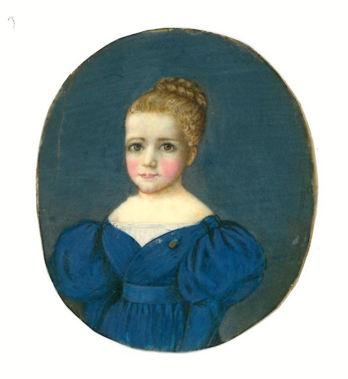 Un portrait miniature ; membre de la famille (titre de l'inventaire)