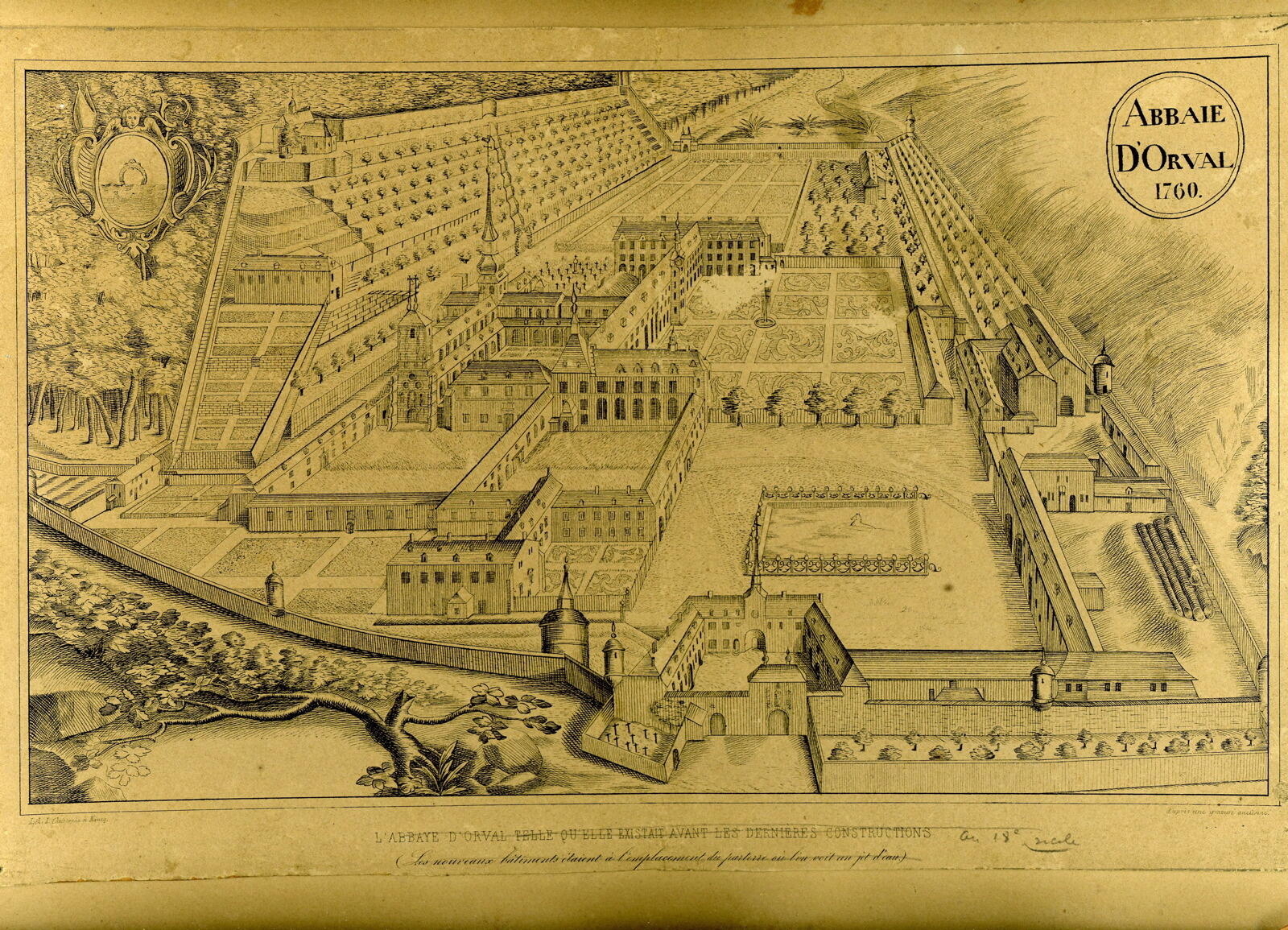 L'Abbaie d'Orval en 1760