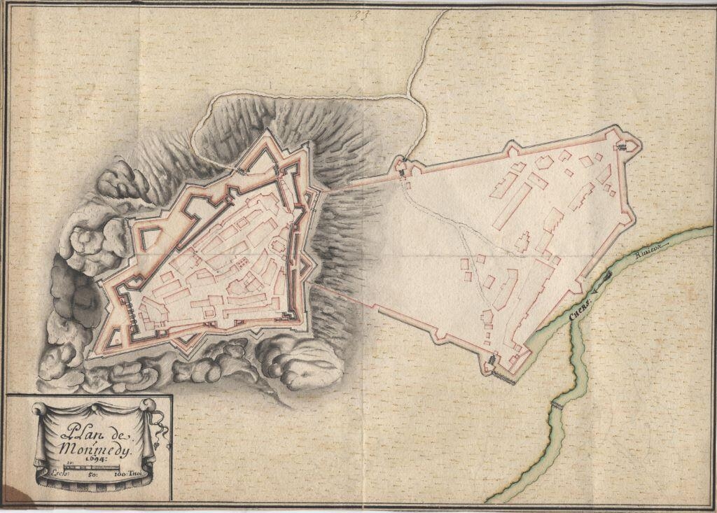 Plan de la citadelle de Montmédy