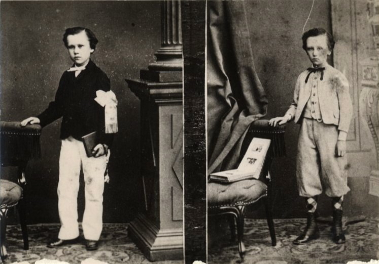 Henri et Raymond Poincaré en communiants (titre factice)
