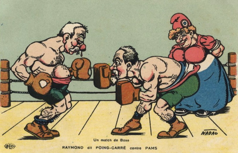 Un match de boxe : Raymond dit poing carré contre Pams